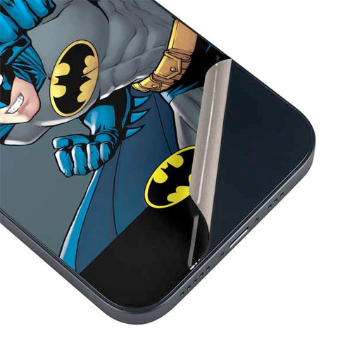 DC Comics Batman Action Pose 90's art iPhone 14 Plus Skin